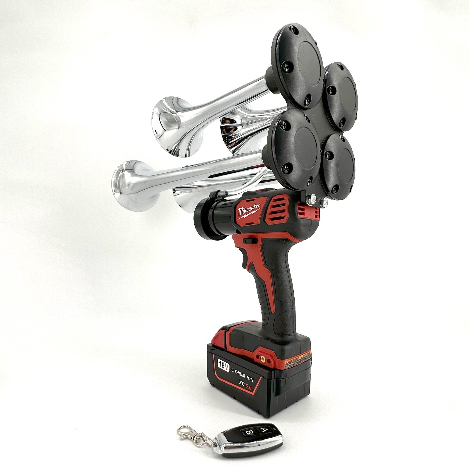Milwaukee Impact Drill M18 Train Horn + Wireless Remote Control