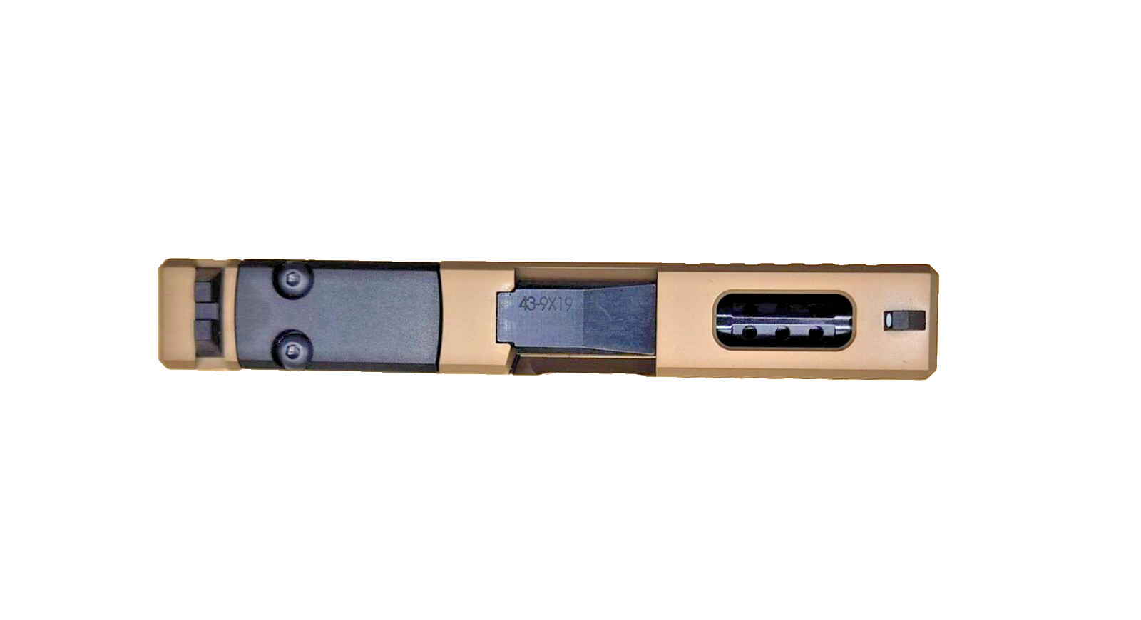 Glock 43/43X Complete Slide w/RMSc Cut fits G43/43X - FDE Ported Slide/Barrel