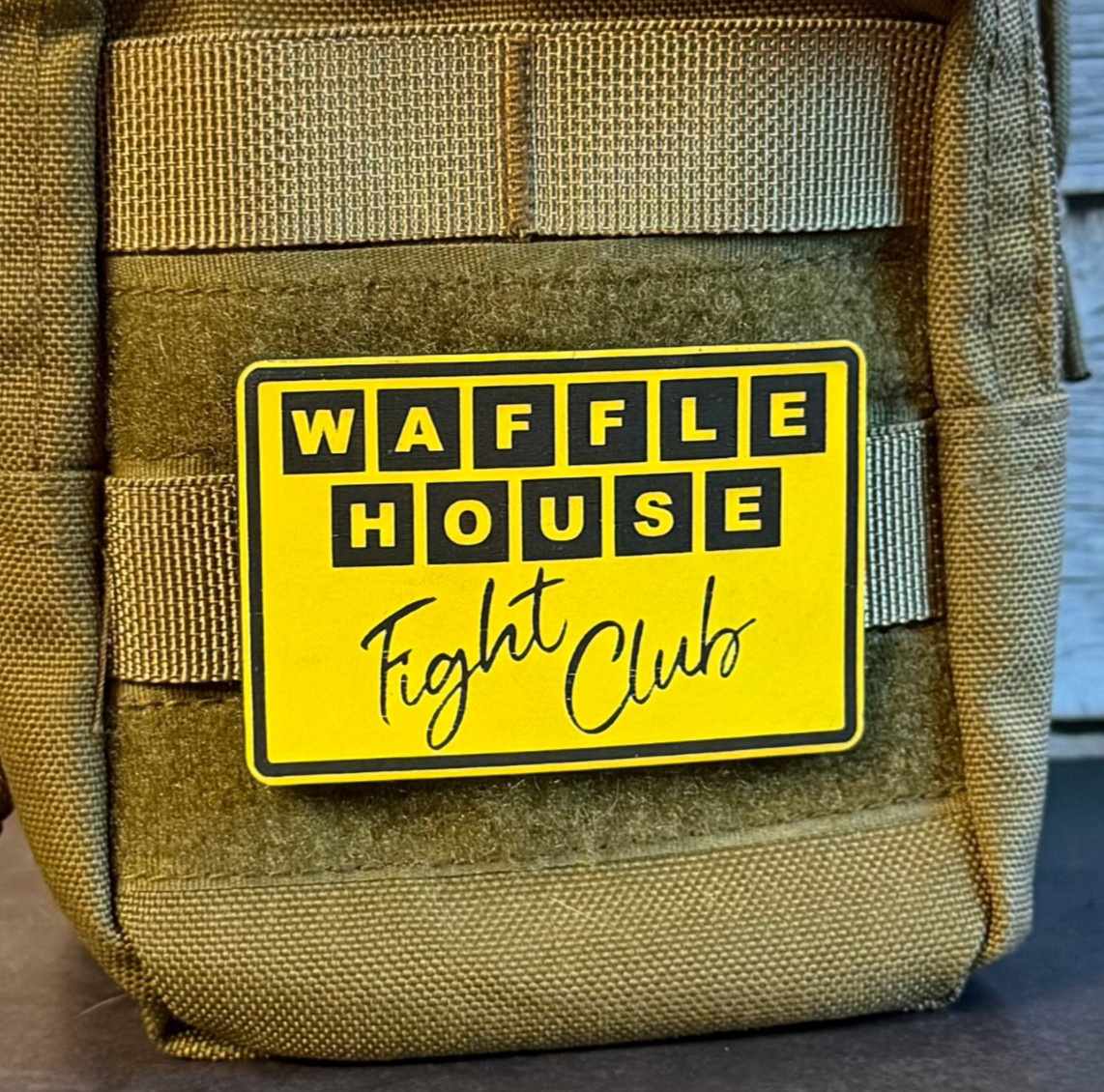 Fight Club at Waffle House Funny Morale Patch, 2x3" | VELCRO® Brand Fastener