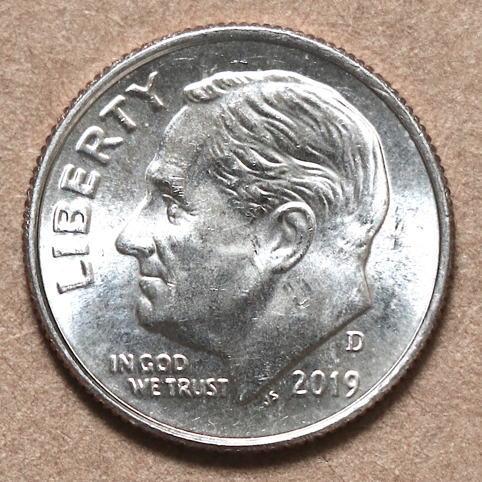 2019 D Roosevelt Dime BU