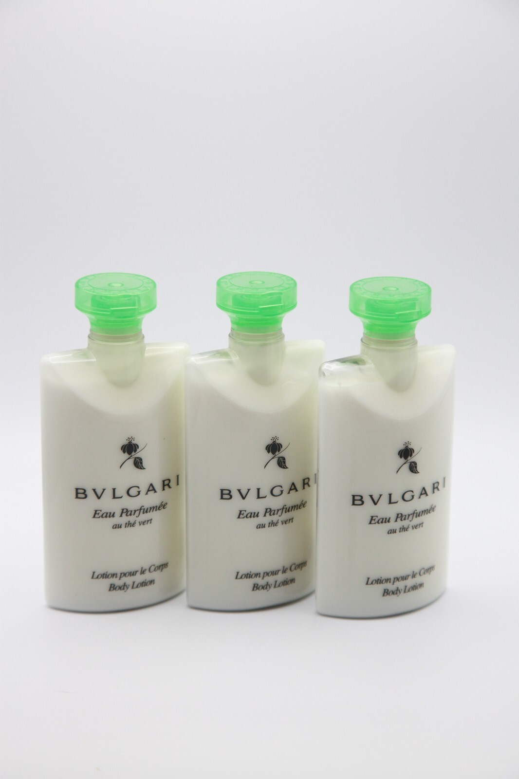 BVLGARI au thé Vert (Green Tea) Body Lotion - 2.5 Fl oz / 75mL Pack Of 3 NEW