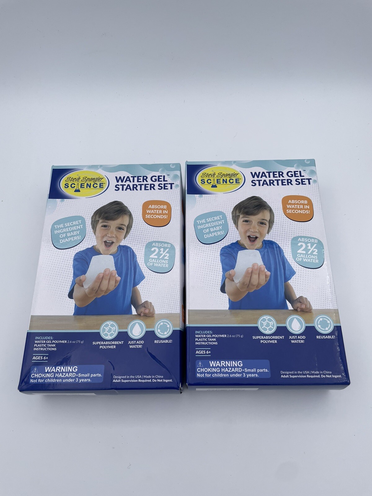 Two WATER GEL Steve Spangler Kids Fun Science Project Experiment NEW Educational