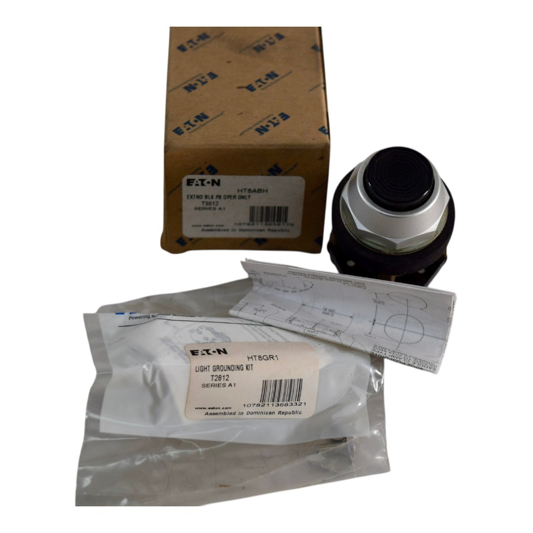 NEW Eaton HT8ABH Extended Black Push Button Operator Only Series A1