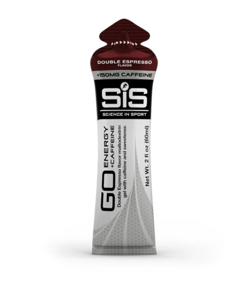 Science in Sport GO Energy + Caffeine Gels, Double Espresso, Box of 30, BB 12/26