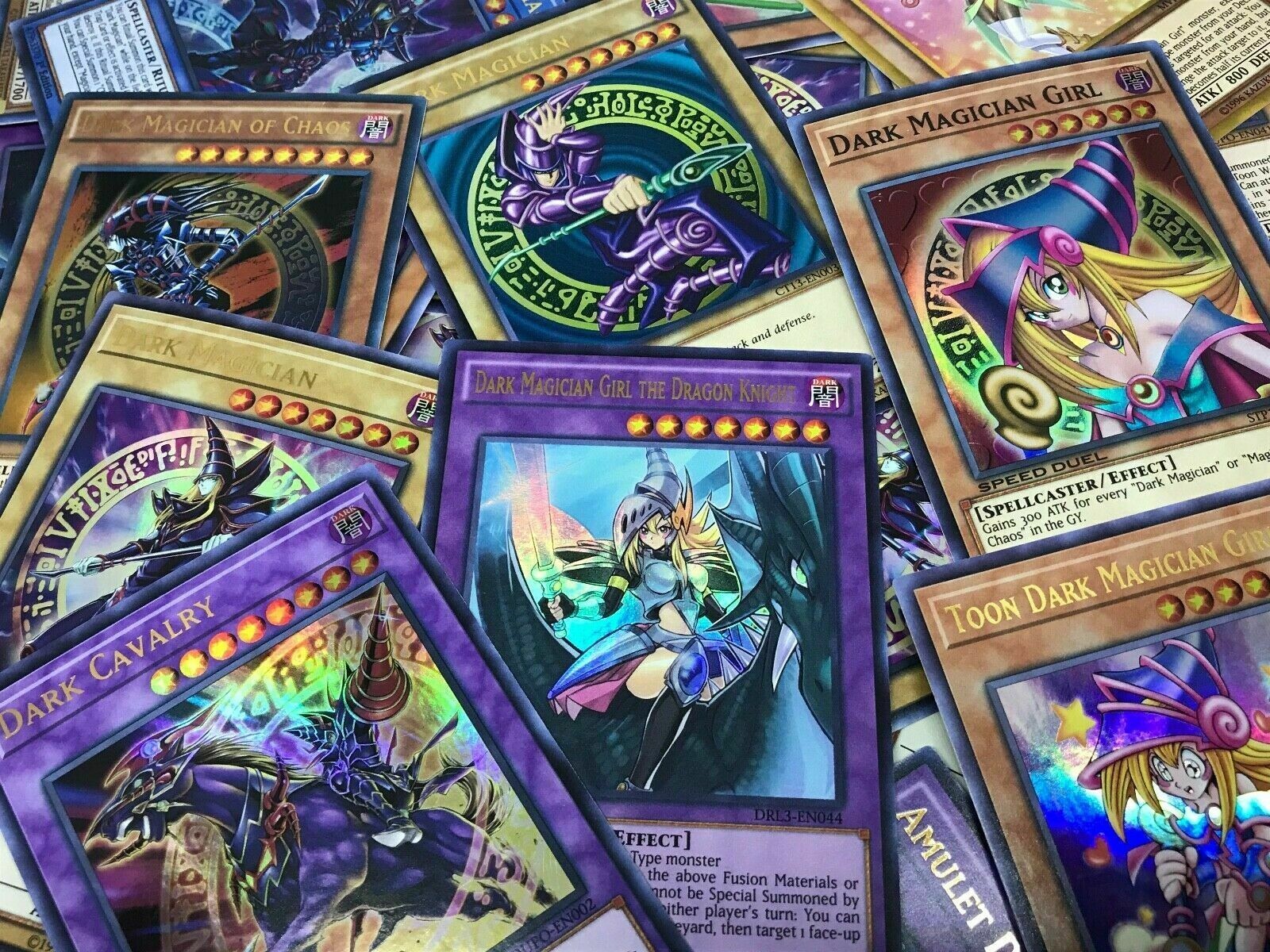 YuGiOh PREMIUM DARK MAGICIAN + DARK MAGICIAN GIRL COLLECTION LOT! ALL HO + Bonus