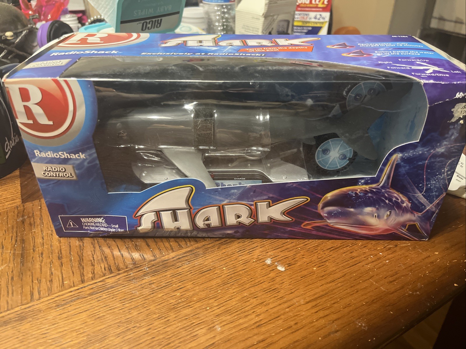 Vintage RadioShack Shark Radio Control Swims New in Box 60-1284