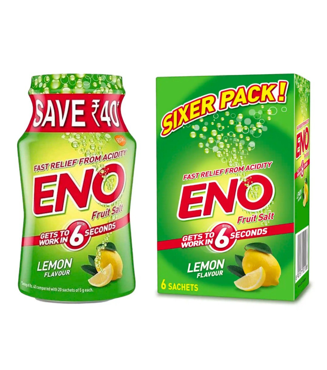 Eno Ayurvedic Fruit Salt - Fast Relief from Acidity, Heartburn & Gas | Antacid