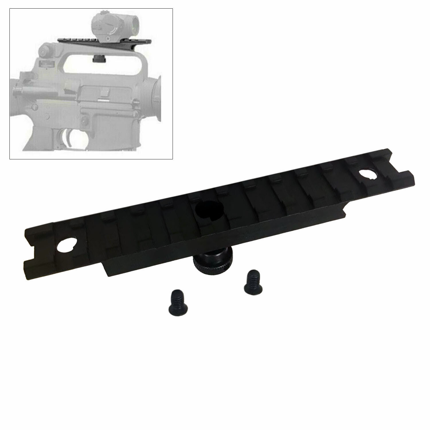Tactical Carry Handle Mount A1 A2 Scope Mount Weaver Picatinny Rail See-throu