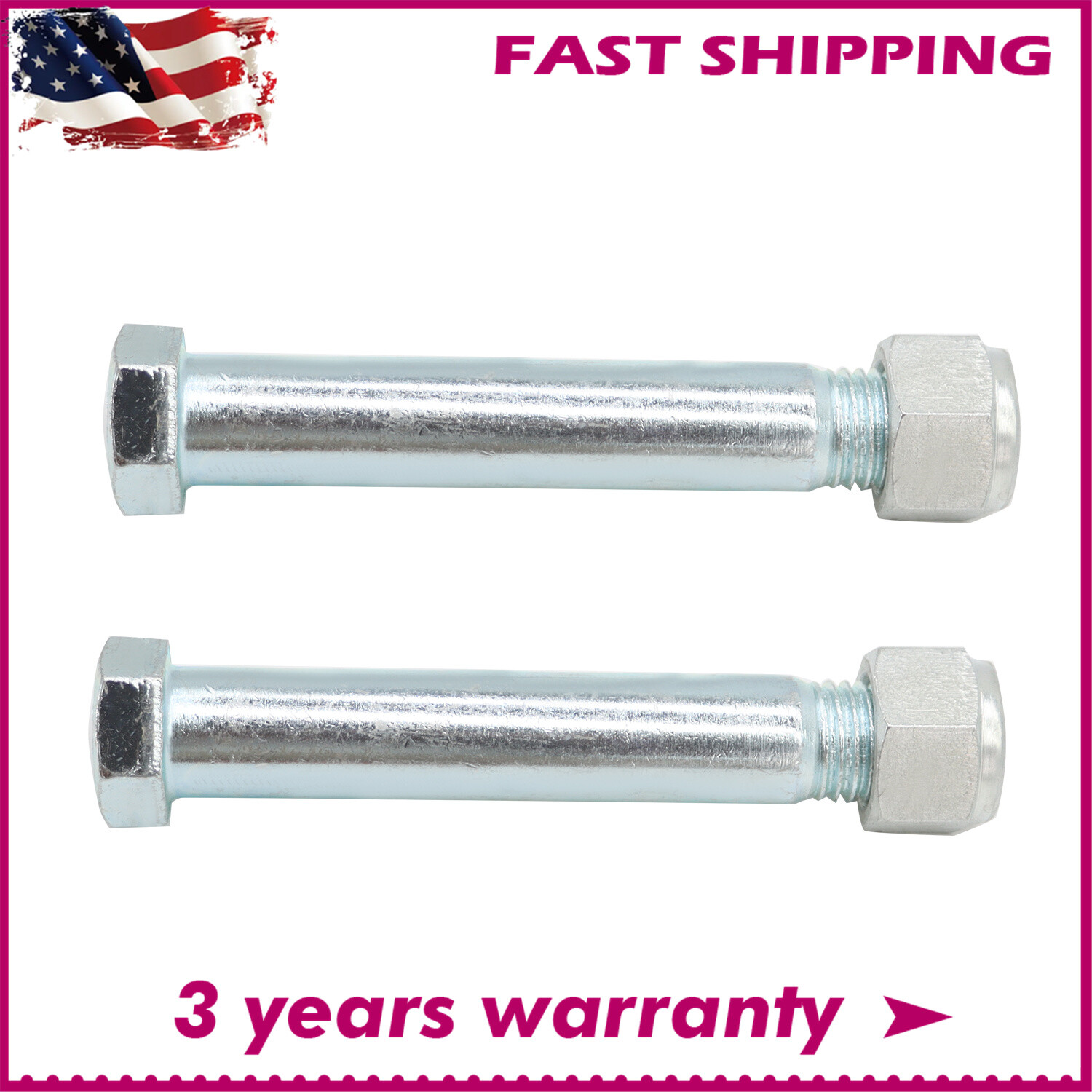 25mm/0.98in Pins For Mini Excavator Attachment Connection（2 PCS）