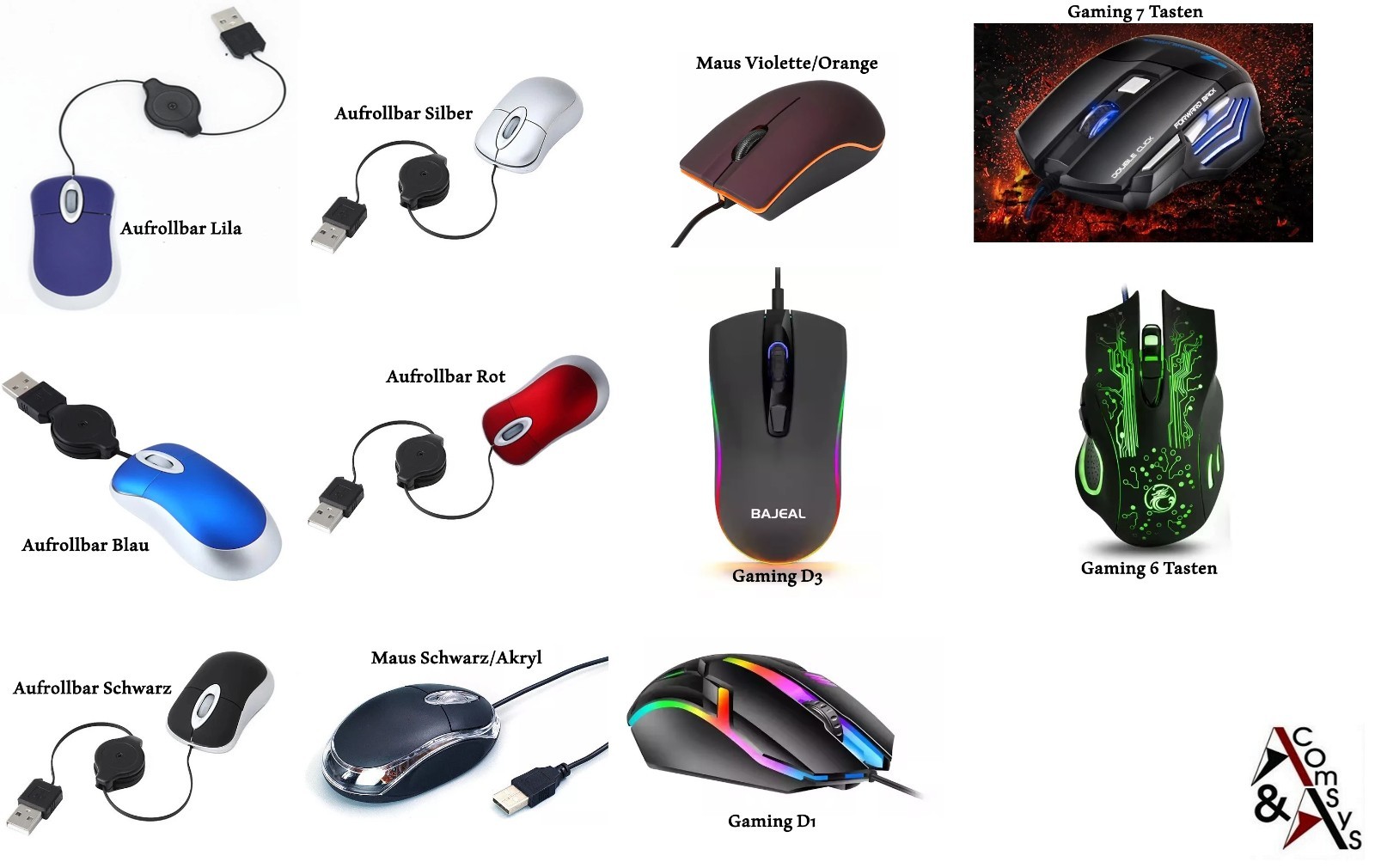 USB mouse mini small gamer mouse optical design optical mouse rollable PC laptop