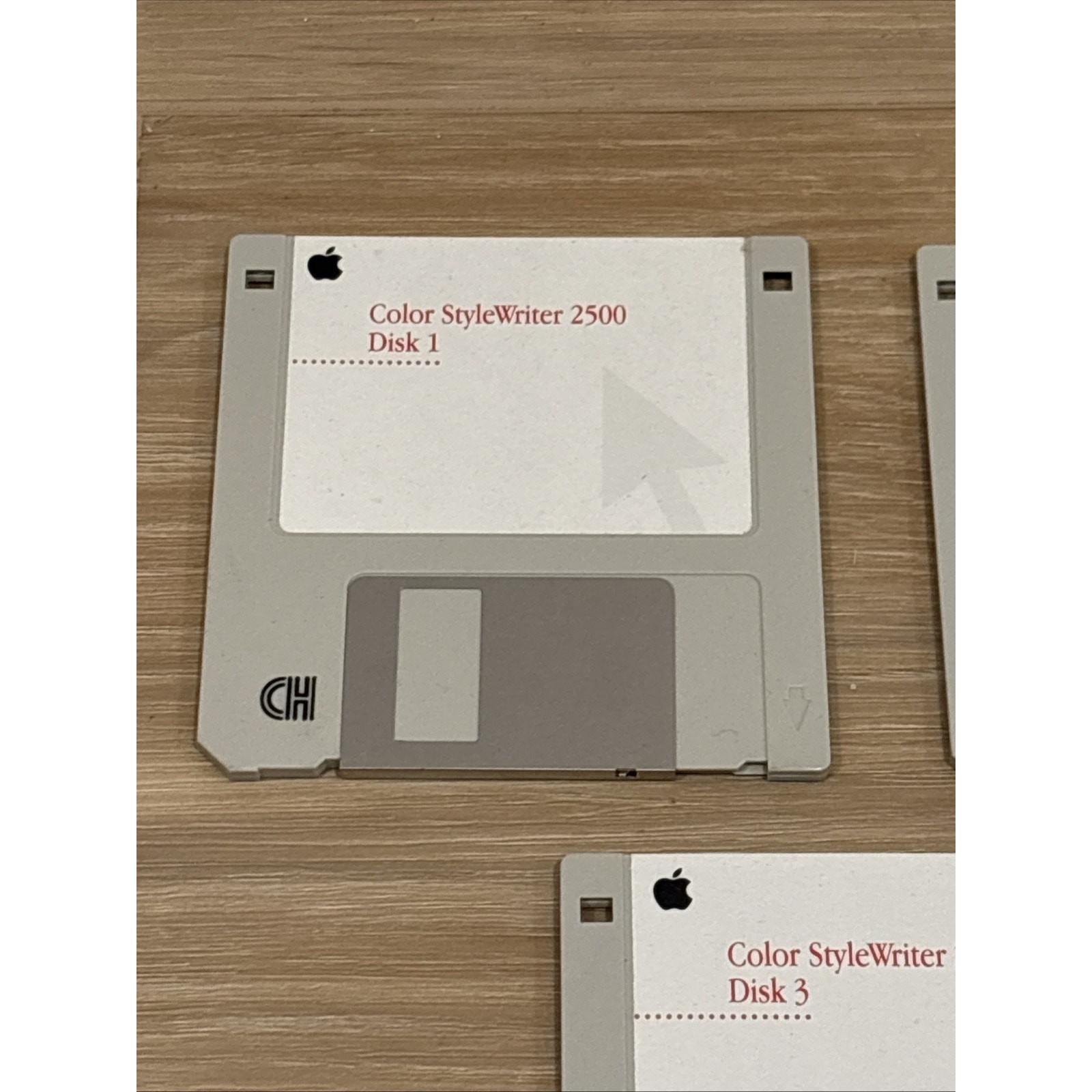 Apple Color StyleWriter 2500 Installation Floppy Disc Set 1-3