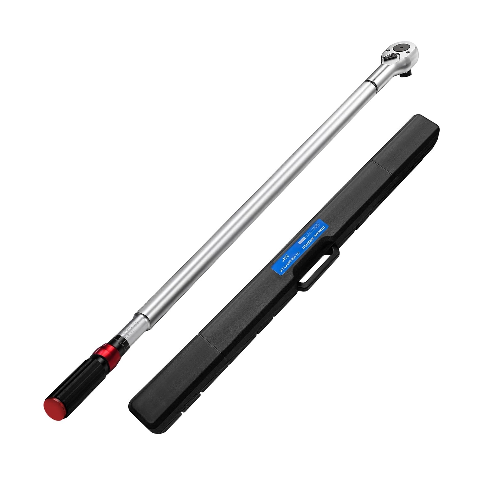 3/4 Torque Wrench, 100-600ft.lb/135.5-815Nm Dual-Direction Adjustable High Ac...