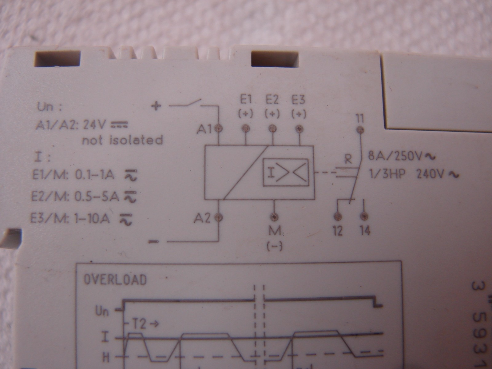 CROUZET 84871030 EIH CRNT CTRL RLY 0.1-10A 24VDC