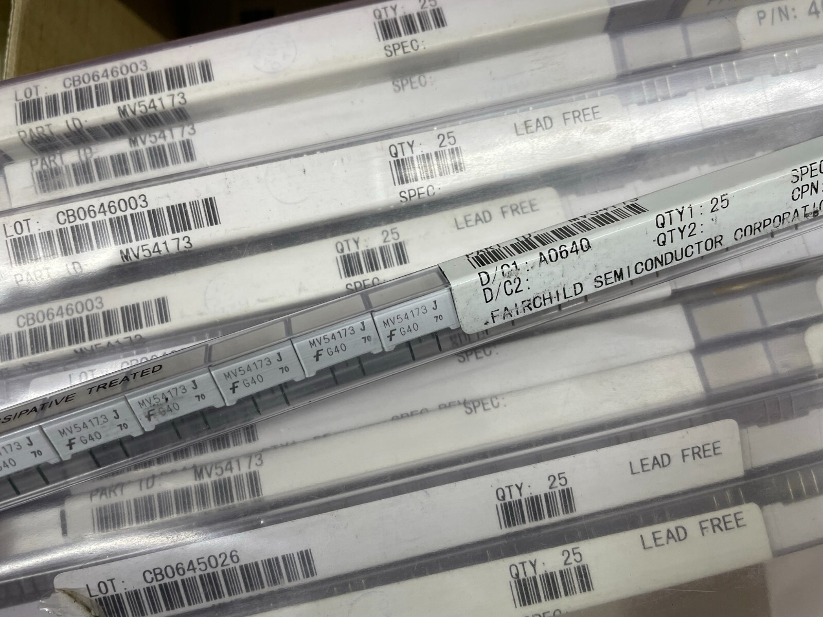 MV54173 / MV54173J / MAS54173 LED LAMP DISPLAY ORIGINAL TUBES Lot Of 5 Pieces