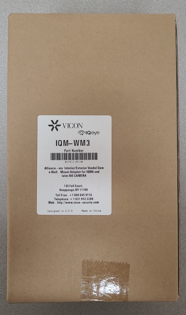 Vicon IQM-WM3 Alliance Interior/Exterior Vandal Dome Wall Mount Adapter for 1QM6