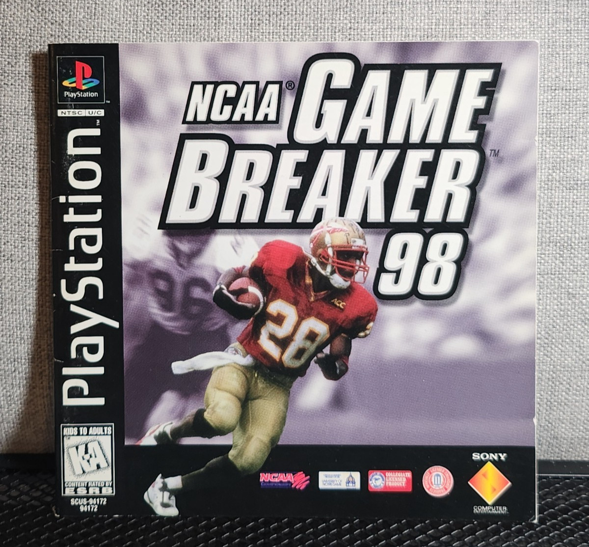 NCAA Game Breaker 98 Instruction Booklet - Manual Only - PlayStation (PS One)