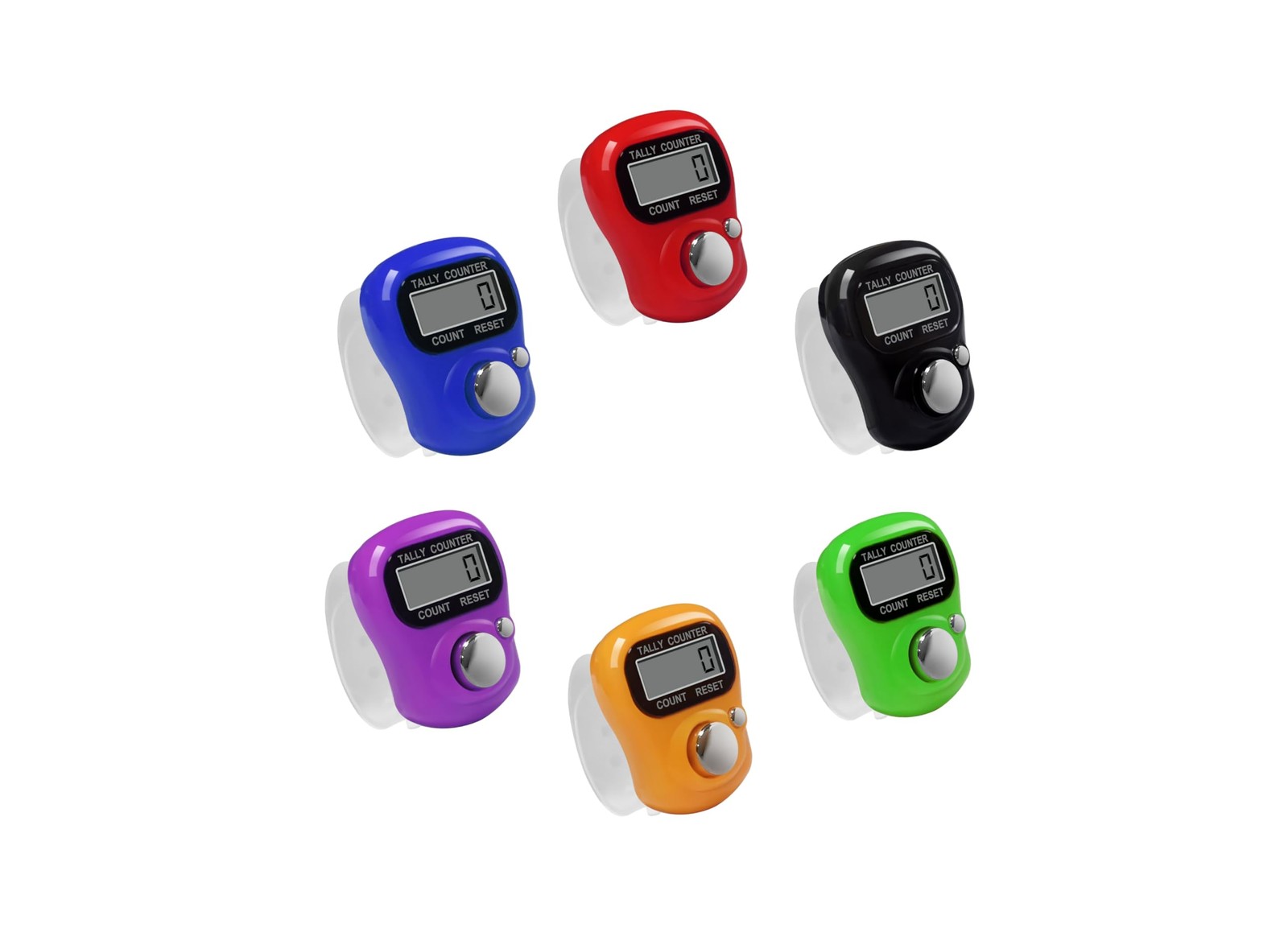 Electronic Finger Counter,4-Pack Case Resettable 5 Digit LCD Electronic Digit...