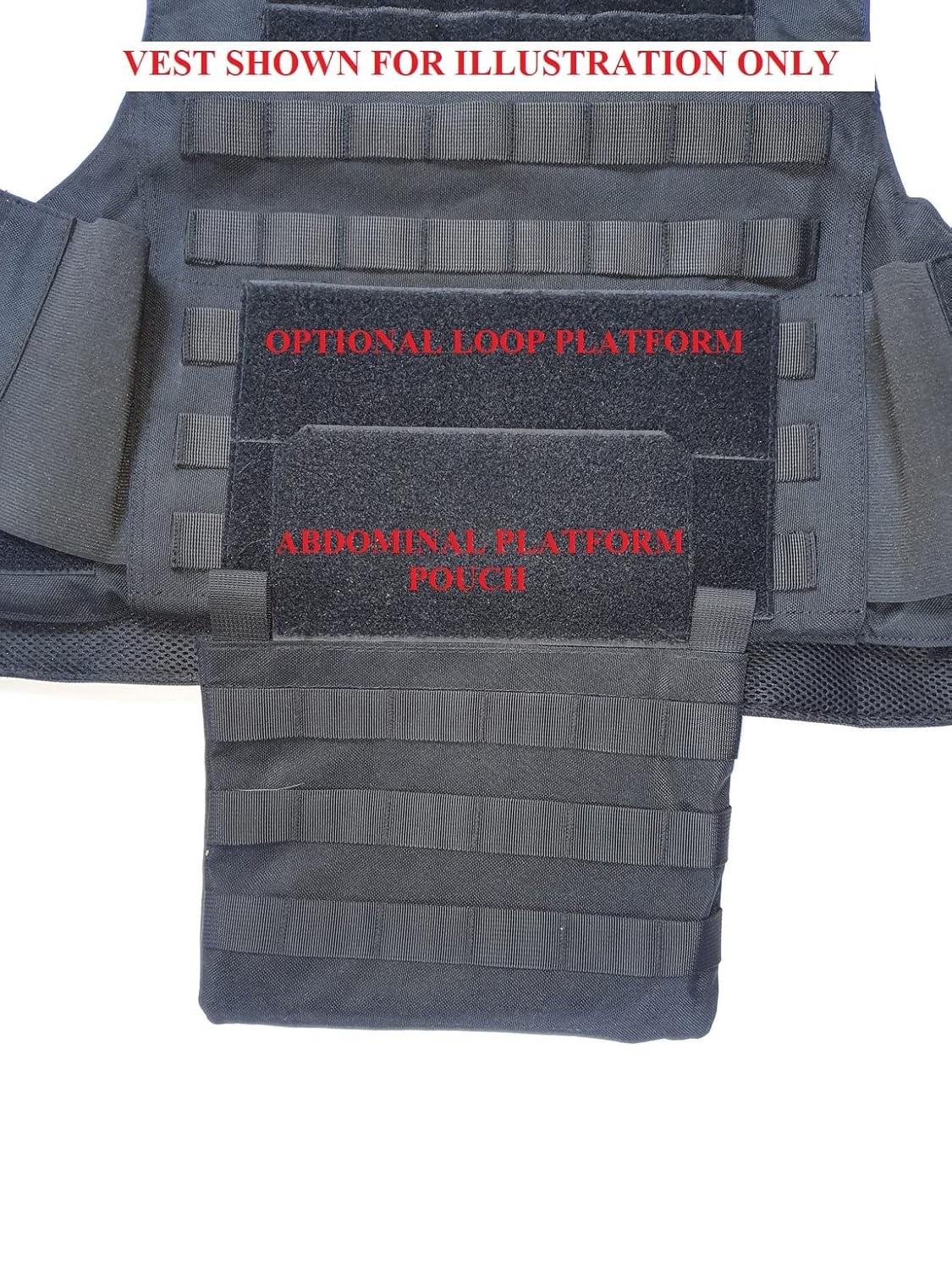 Tactical Scorpion Gear MOLLE Hook and Loop Mounting Placard Platform