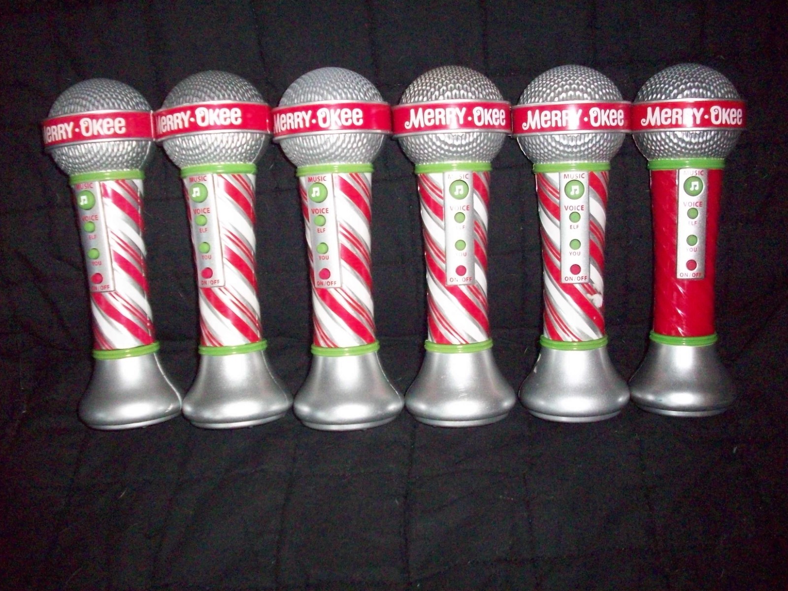 Hallmark Christmas  Merry-Okee Karaoke Microphones Elf Voice Changers