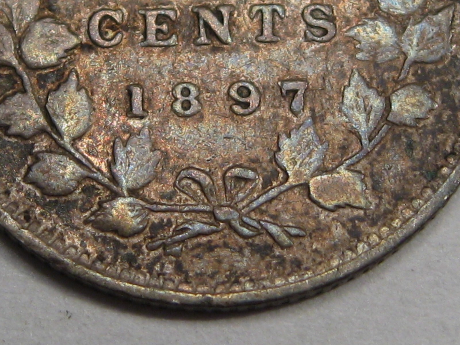 F/VF 1897 Five Cent 5¢ CANADA. #38