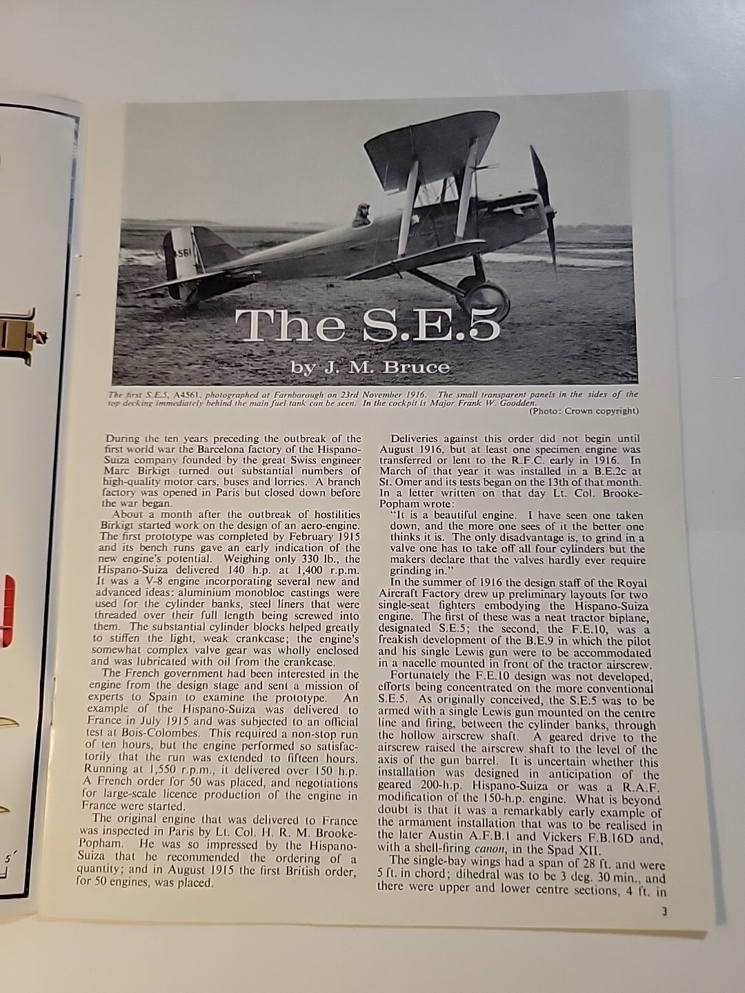 Profile Publication No 103 THE S.E.5