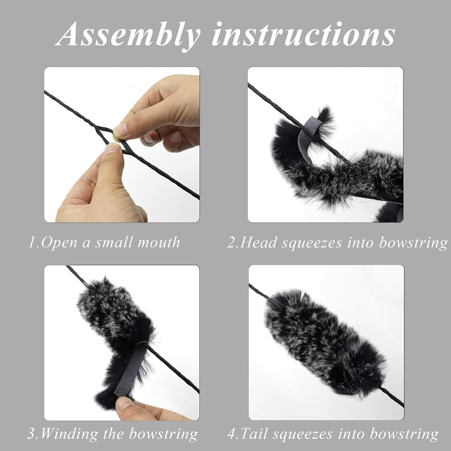Bow String Silencers,Traditional Archery Bow String Dampeners to Reduce Vibratio