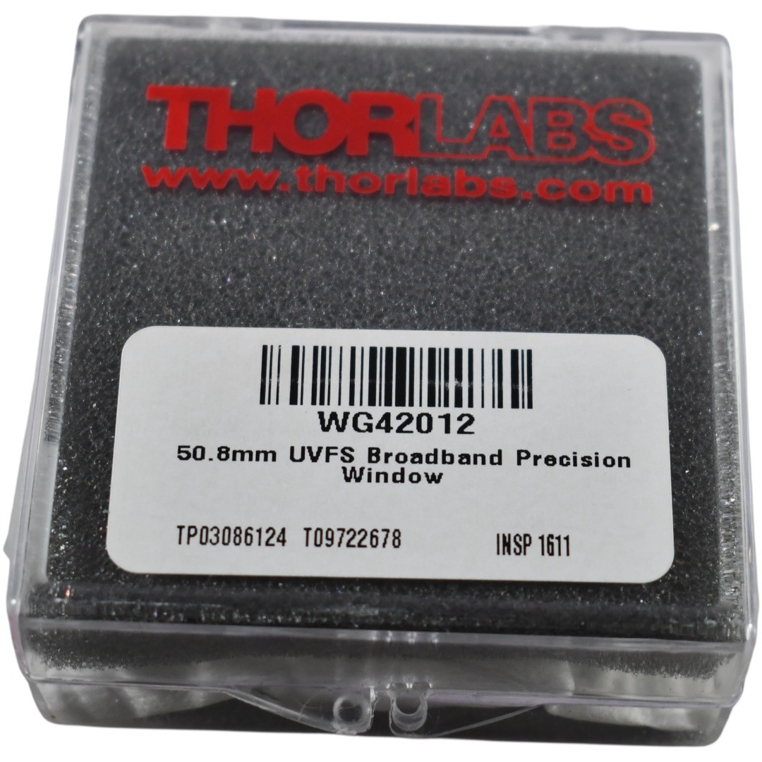 NEW Thorlabs WG42012 UVFS Broadband Precision Window 50.8mm Dia 12mm Thick