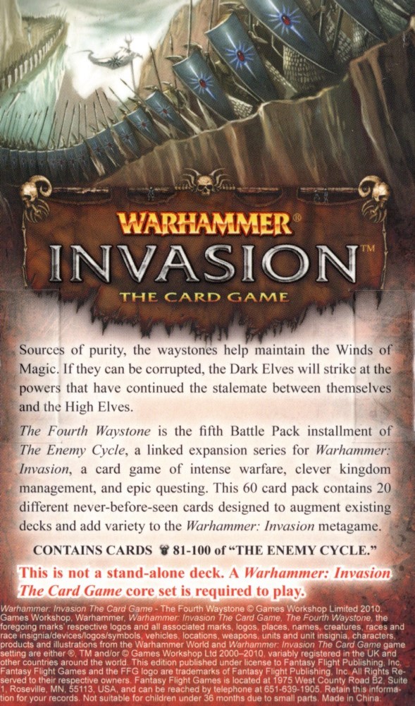 Warhammer: Invasion LCG - The Fourth Waystone - Battle Pack