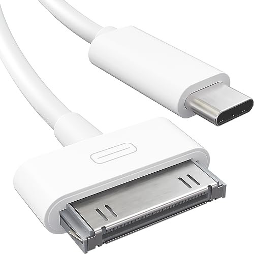 30-Pin to USB C Adapter Cable for iPhone, iPad, iPod – 6ft (Next-Generation Data