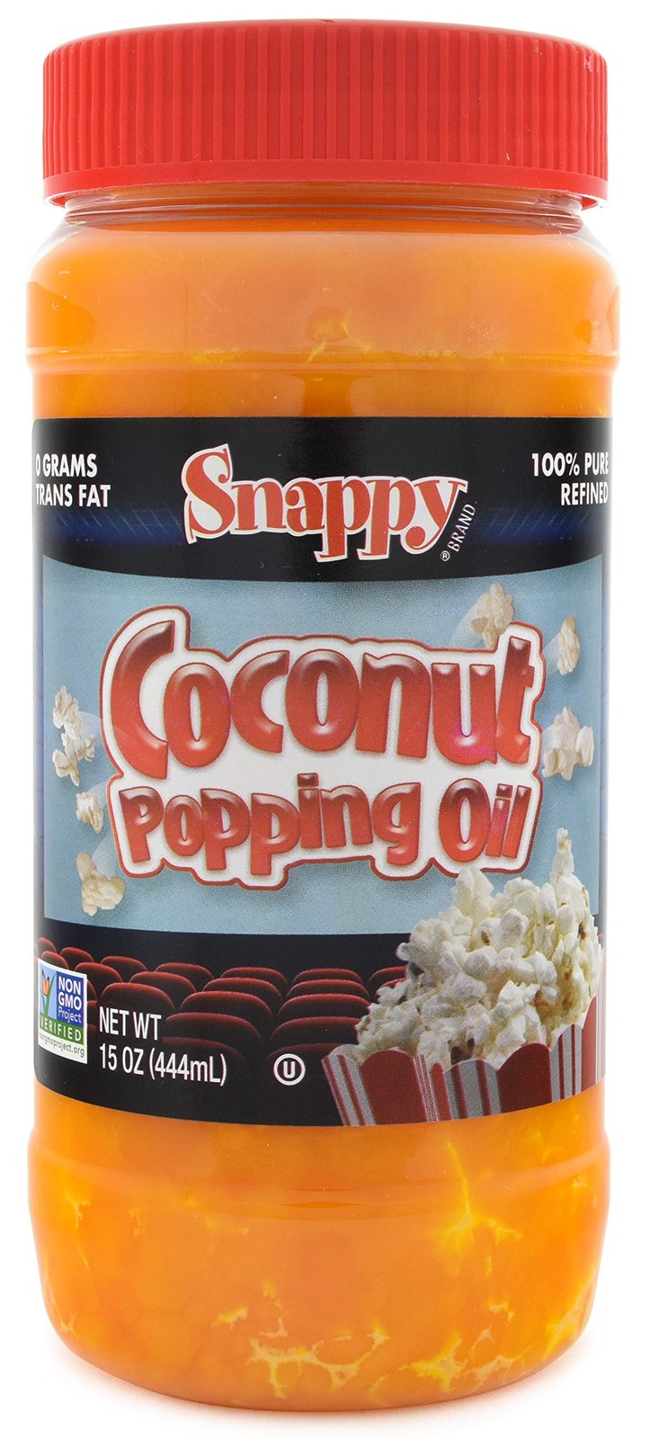 Snappy Butter Flavored Coconut Oil for Home Movie 15 Ounce (Pack of 1)