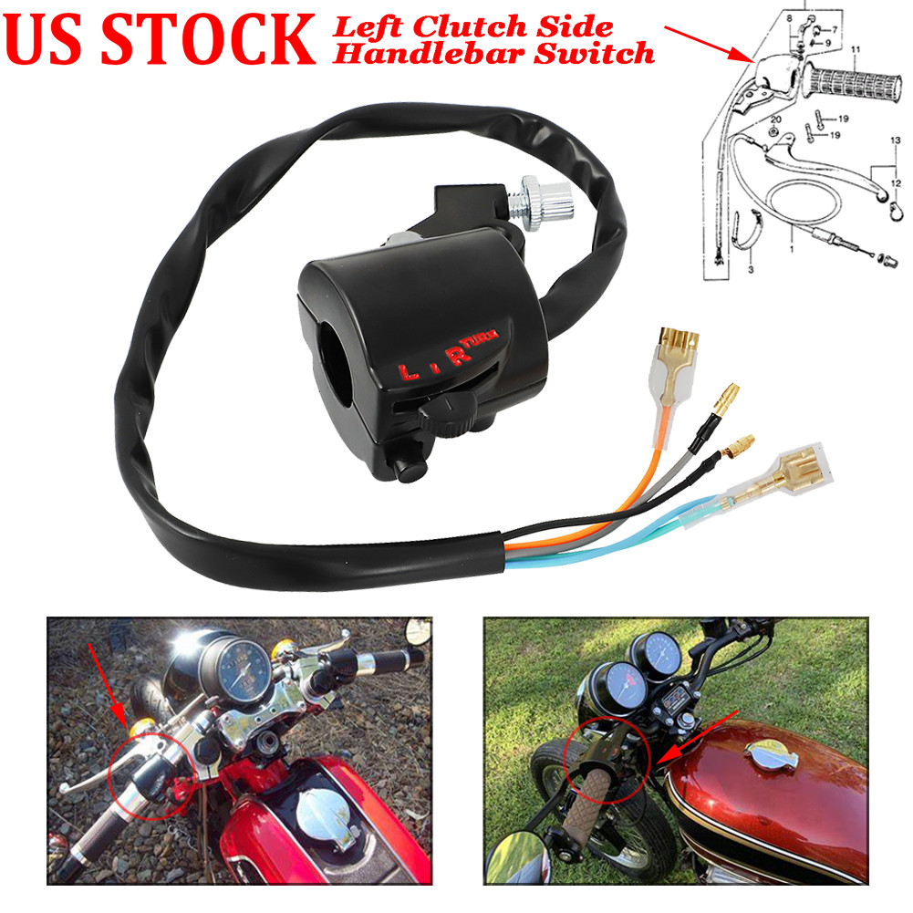 US For Honda CB/CL 175-750 CB350 Left Clutch Side Handlebar Switch 35250-300-033