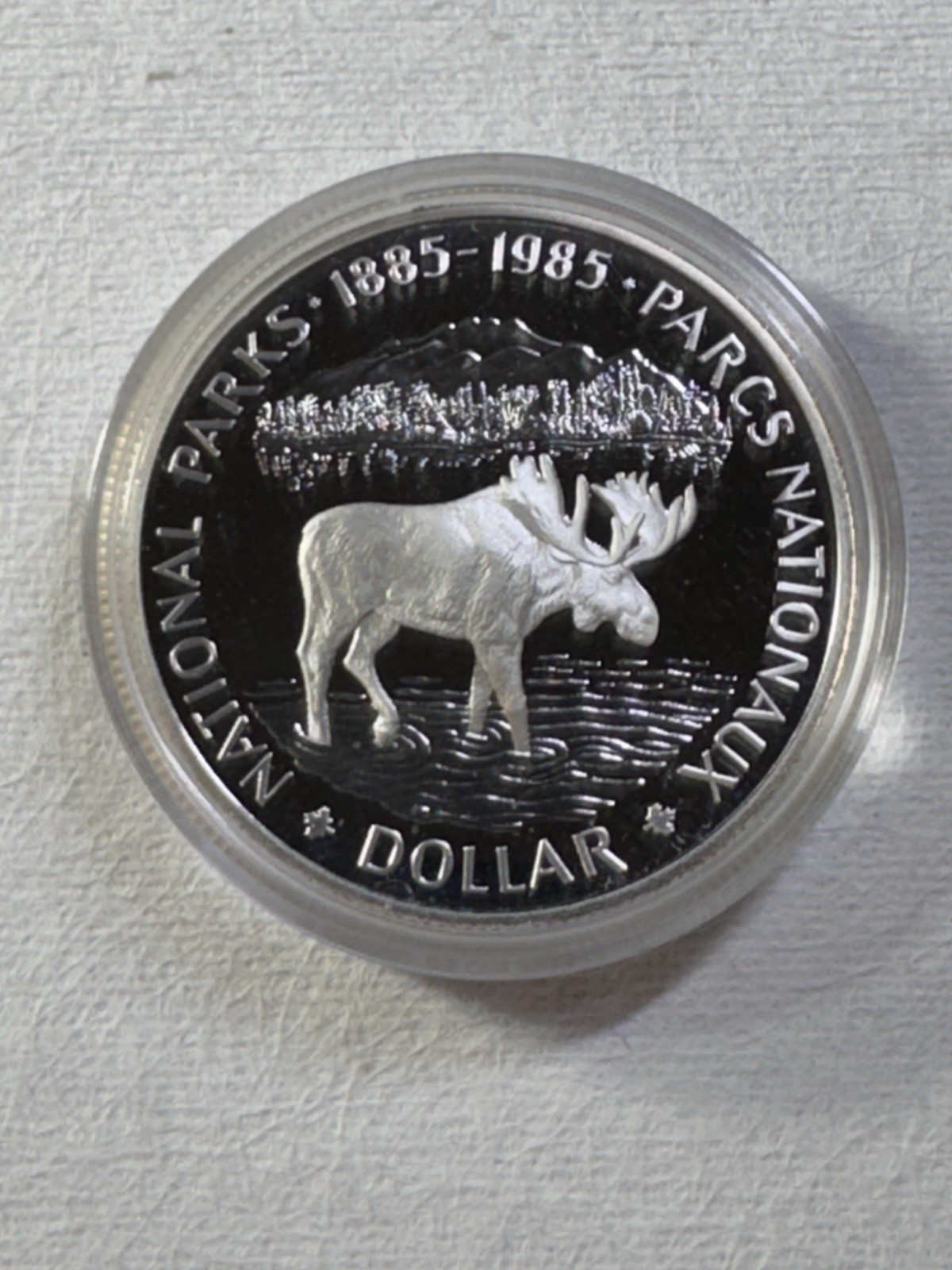 1985 Canada 1 Dollar Silver Proof Coin National Parks