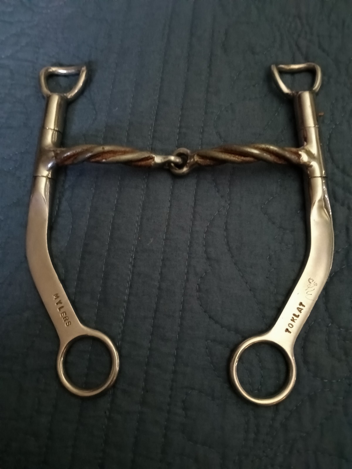 Mylers sweet iron twisted snaffle bit