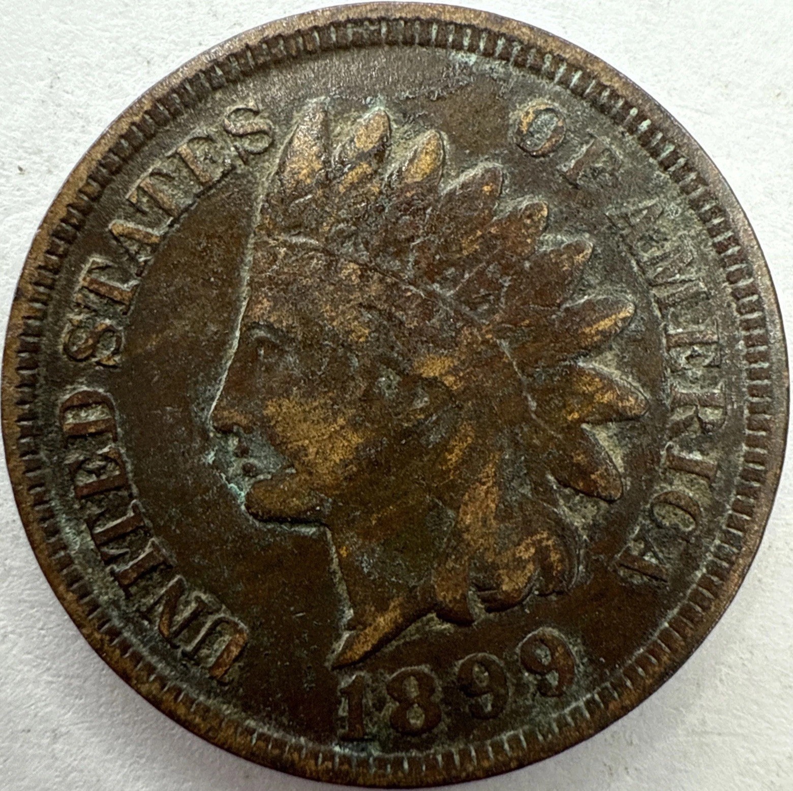 1899 Indian Head Cent Exact Coin Imaged #IND2297