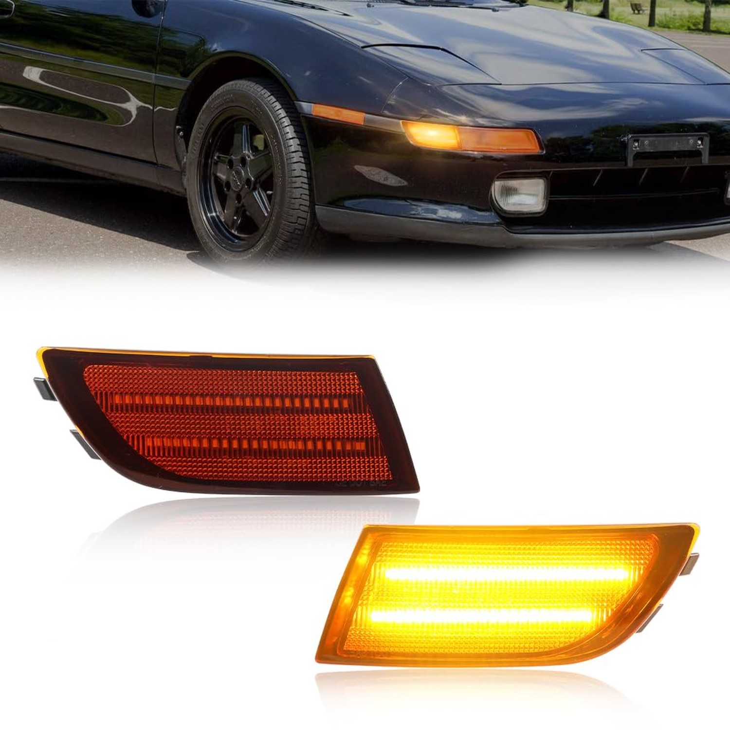 Front Side Marker Turn Signal Light Compatible with Toyo-ta MR-2 MR2 SW20 199...