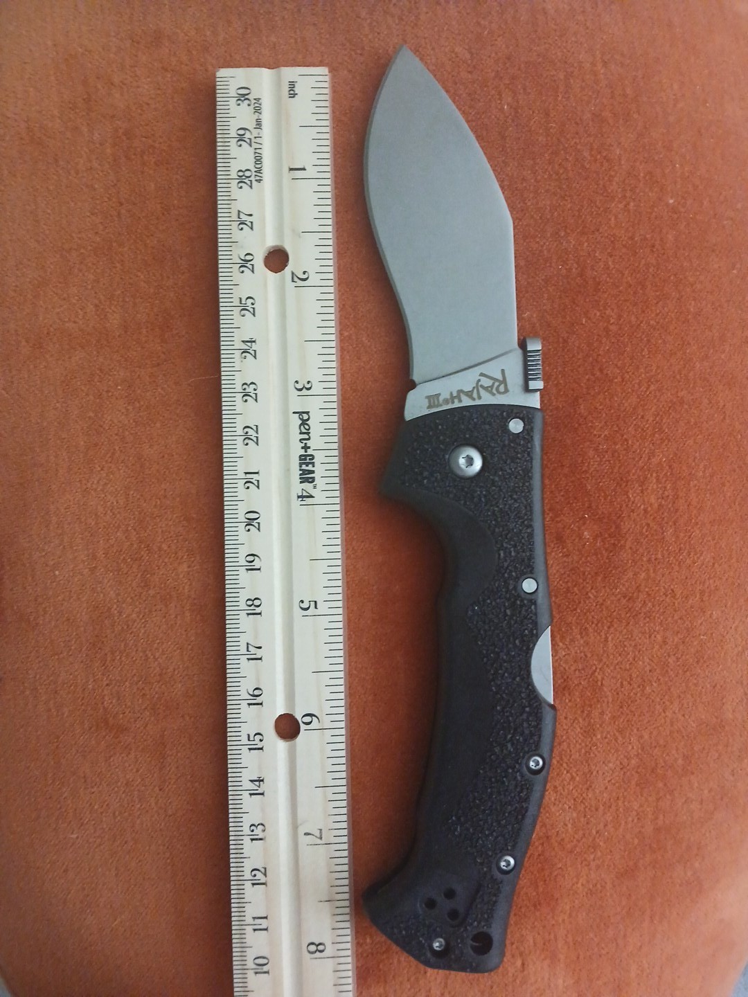 Cold Steel 62KGCM Rajah 3 III Lockback Tactical Folding Knife Aus10a