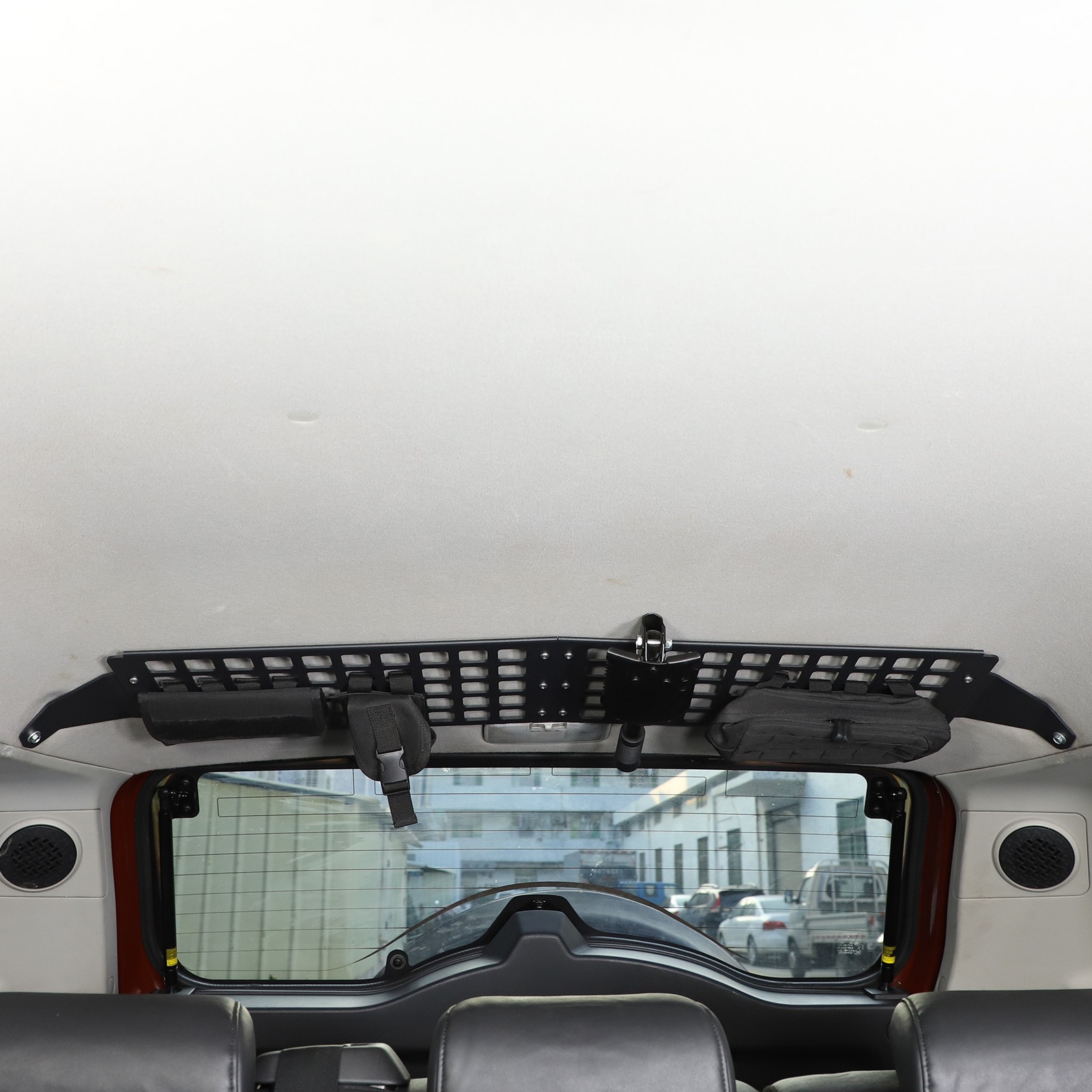 Fits Toyota FJ Cruiser 2007-2021 Front Roof Molle Storage Bag Bracket Alloy Rack