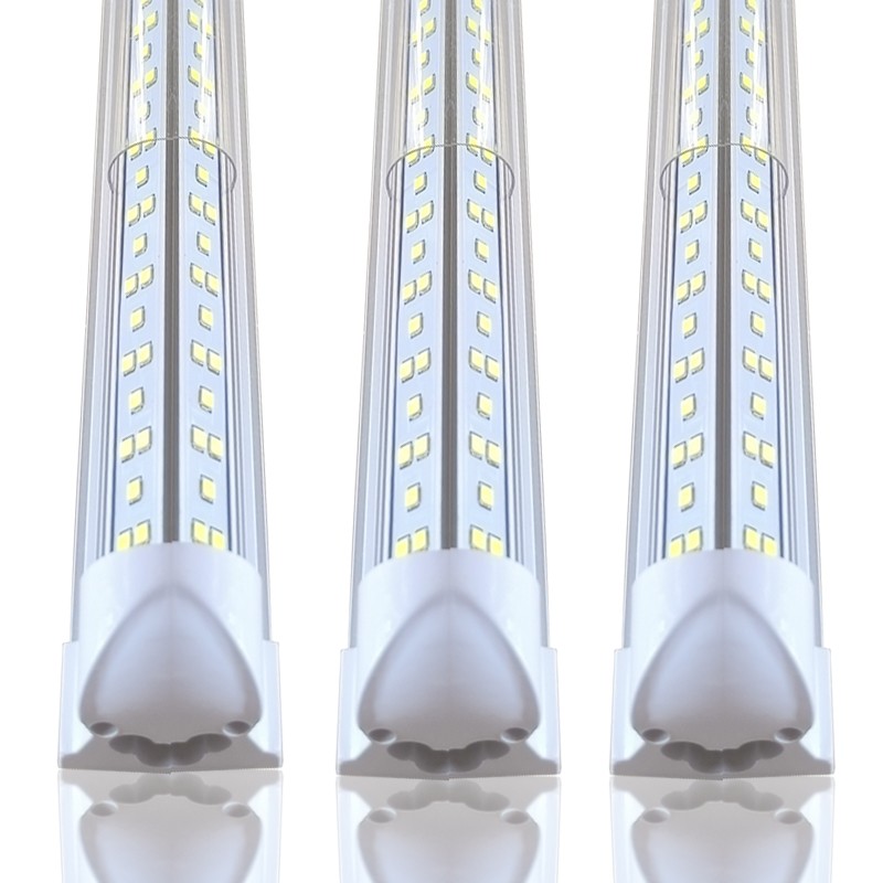 12-25PC 8 Foot LED Shop Lights 144W Fixture 8FT LED Tube Light 8' Garage Light