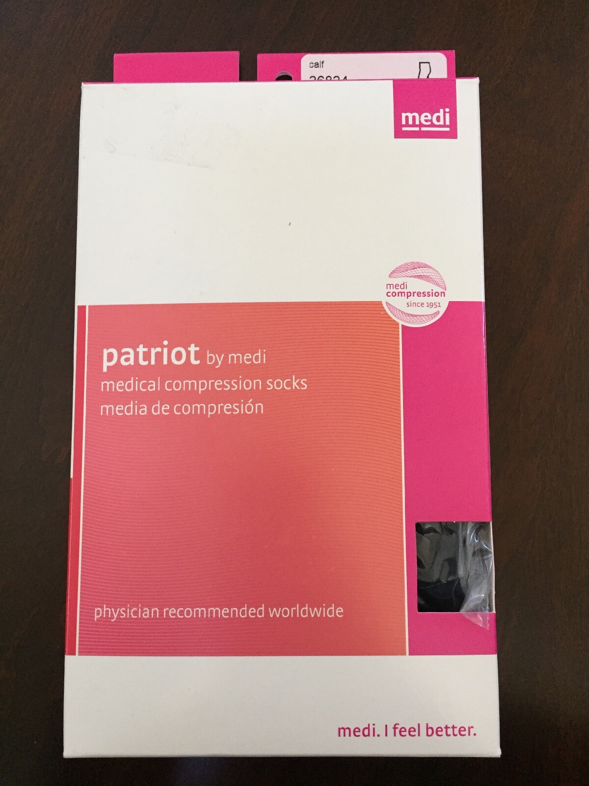Medi Patriot Navy 36834, Calf High Closed Toe, 30-40 mmHg Size XL Brand New