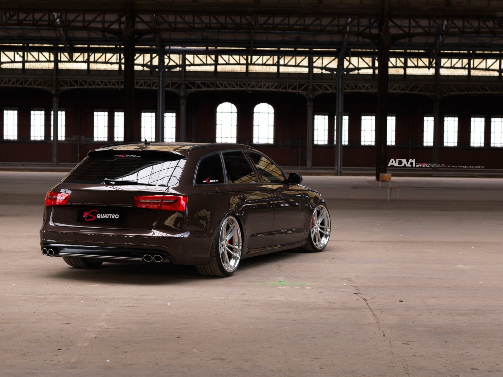 Cars adv 1 wheels gallery audi a6 avant wagon Desk Mat Stitched