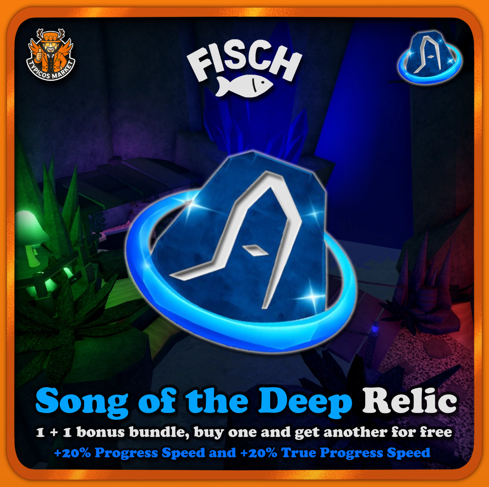 [FISCH] - Song of the Deep Relic - [1 + 1 bonus]