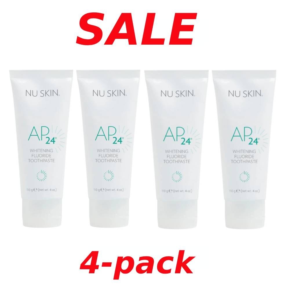 Nuskin Nu Skin AP24  Whitening Fluoride Toothpaste - 4 PACK -  09/2027