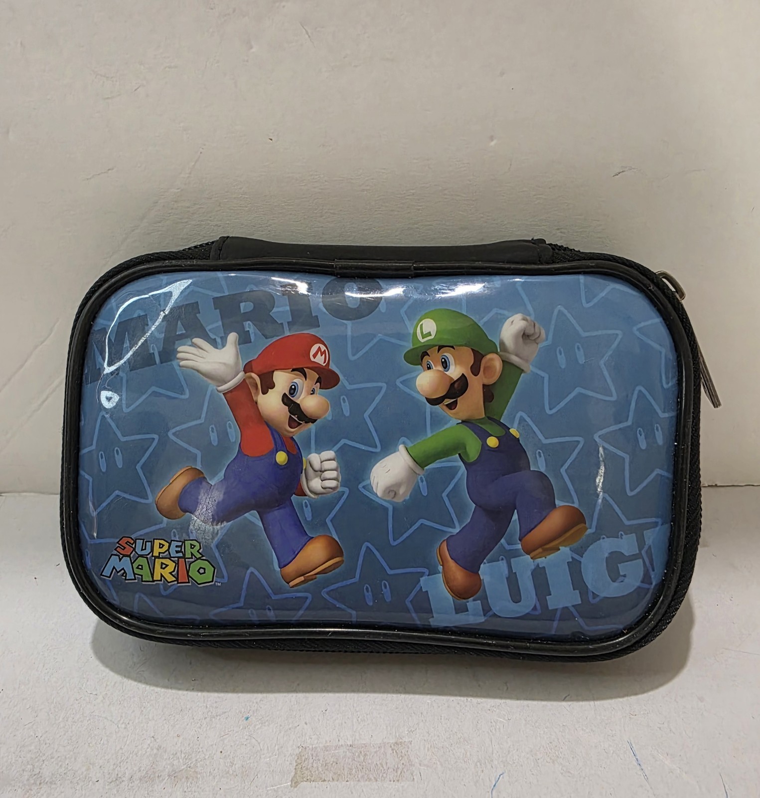 Nintendo DS Soft Travel Case Featuring Mario & Luigi Graphics.  Used GC