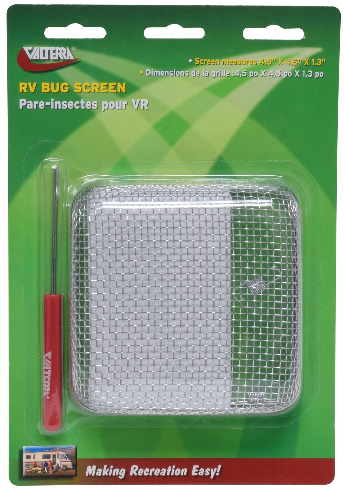 A101322VP Bug Screen RV Bug Vent Screen, 4.5″ X 4.5″ X 1.3″,1 Pack
