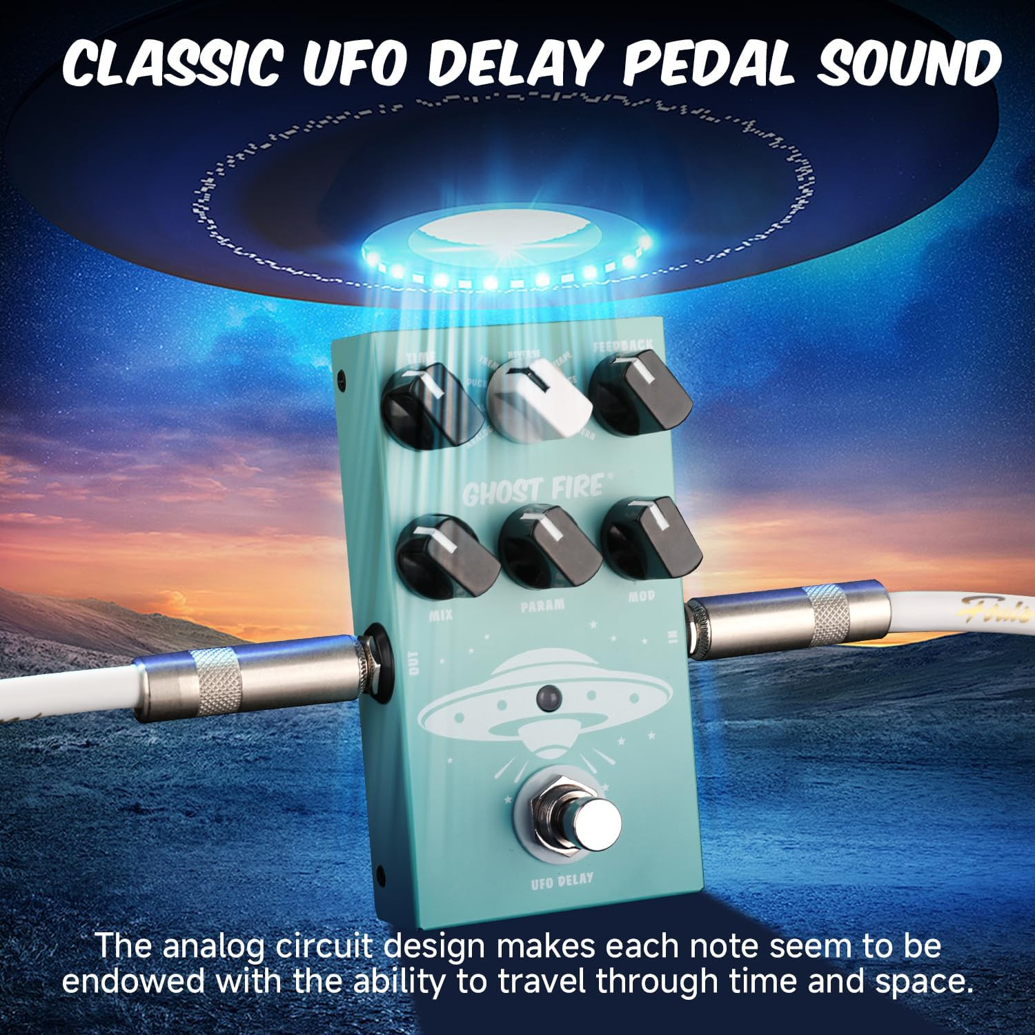 Guitar Delay Pedal for Pedal Boards,9 Different Delay Effects for Electric Guita