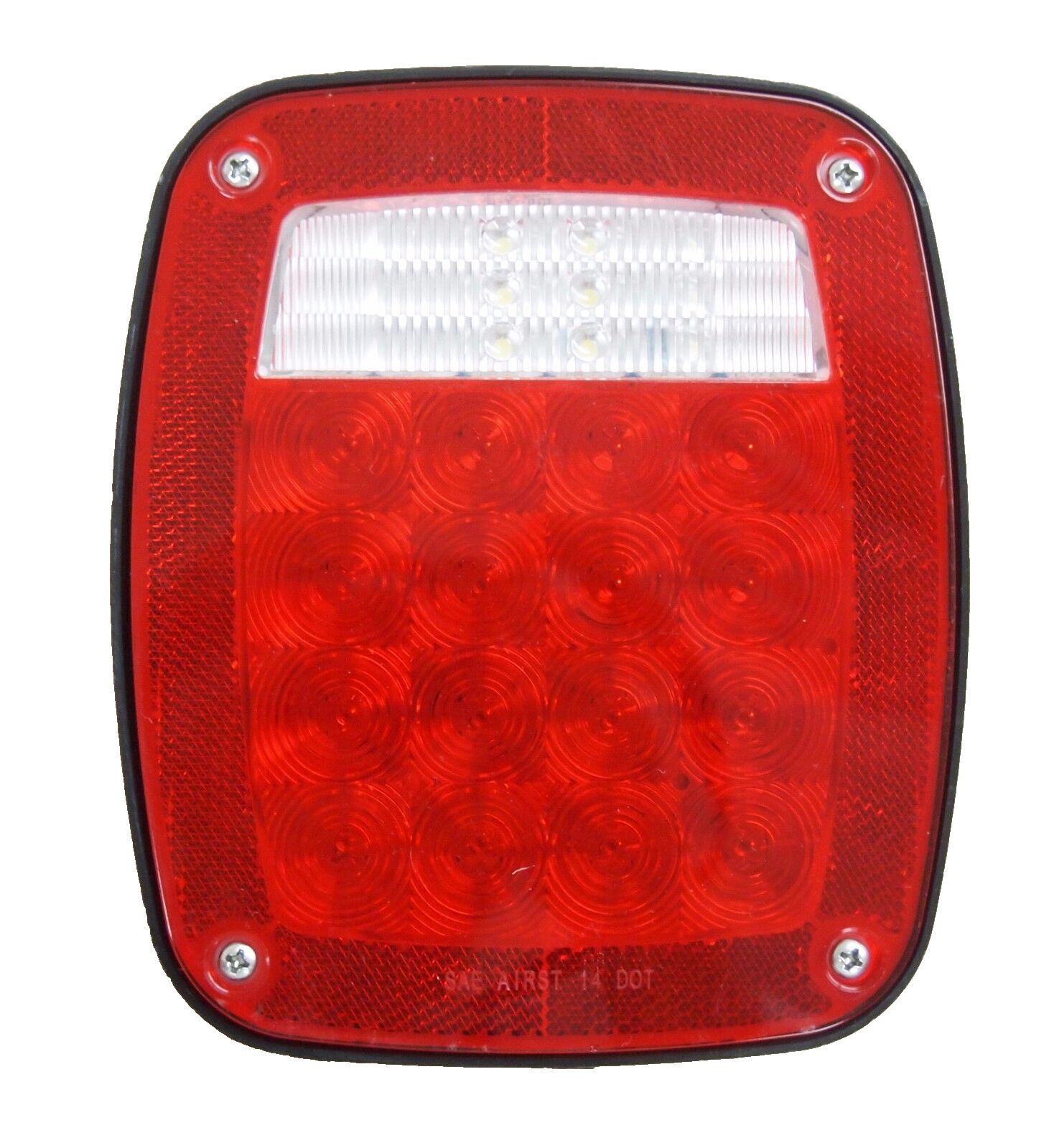 LED Submersible Universal Combination Signal Tail Light Truck Lite Red/clear DOT