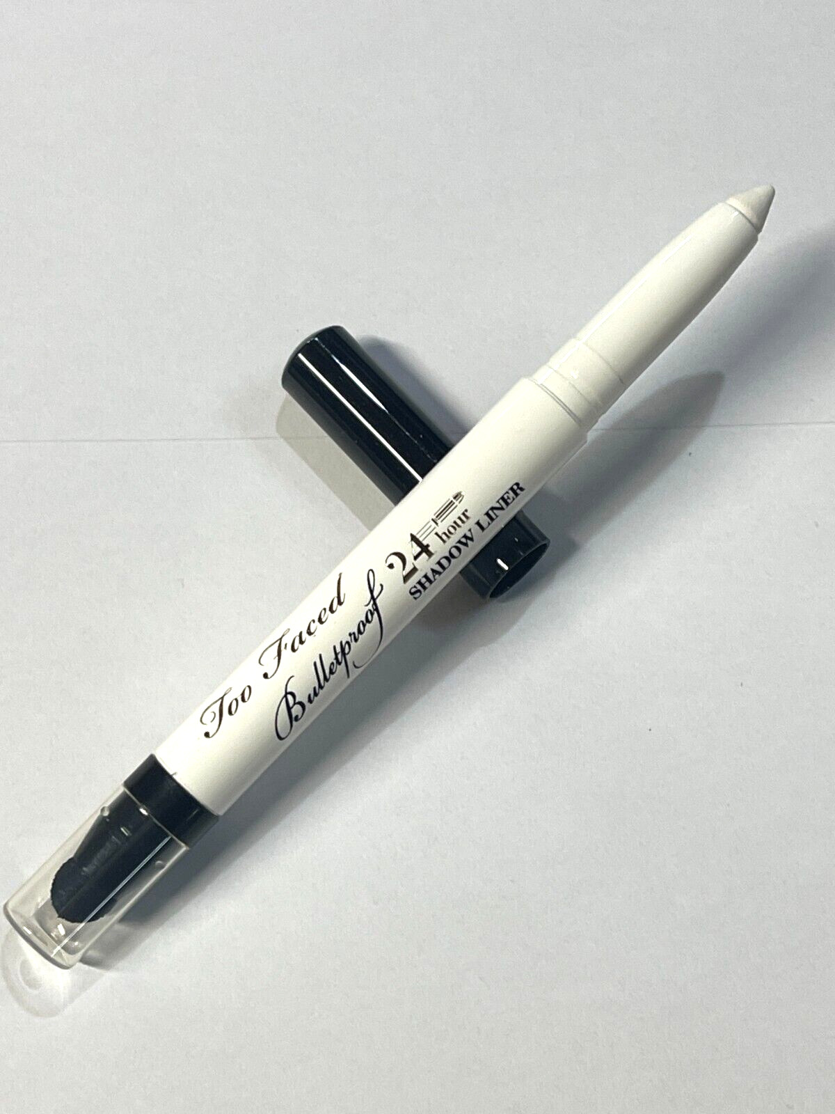 TOO FACED BULLETPROOF EYELINER  SHADOW LINER in the Shade of WHITE LIE