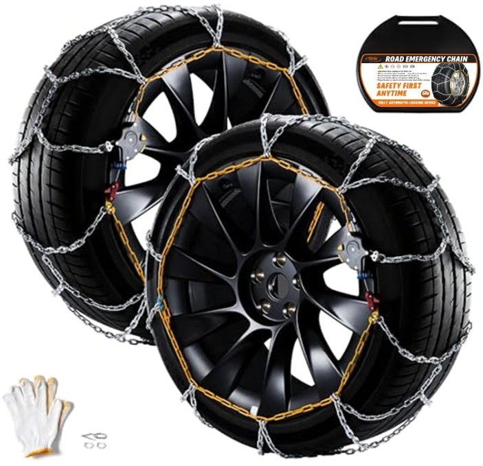 Snow Chains for SUV Emergency Traction Tire Width 215 - 265  Set of 2 MS1519
