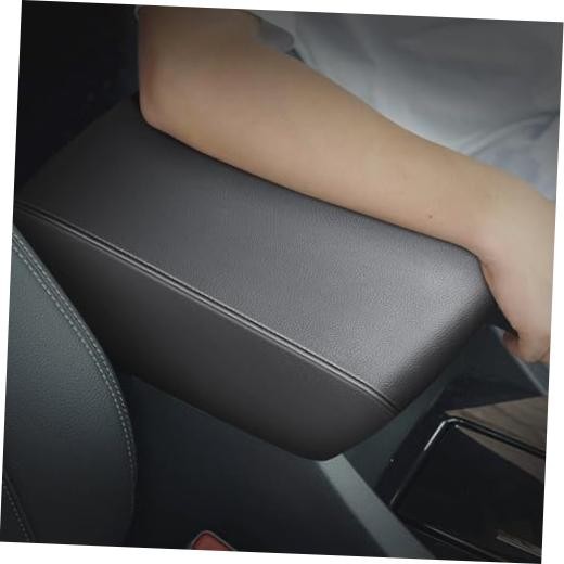 Armrest Console Covers for Nissan Altima 2019-2024 Black Leather Black 19-24