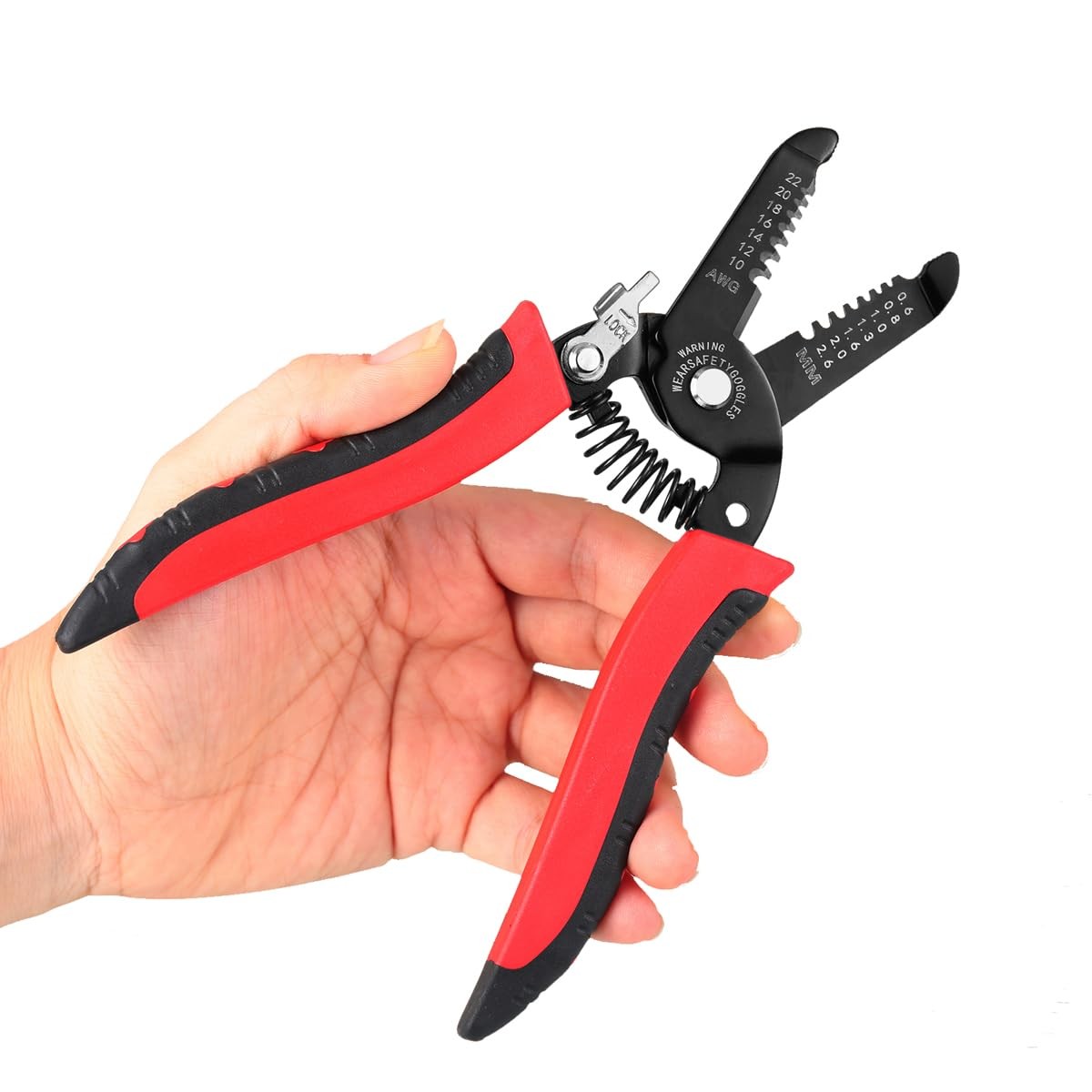 10-22 AWG Wire Stripper Cutter, Multifunctional Multi-Size Wire Stripping Too...